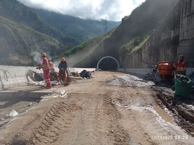 Portal de túnel — obra con participación de CONATEC